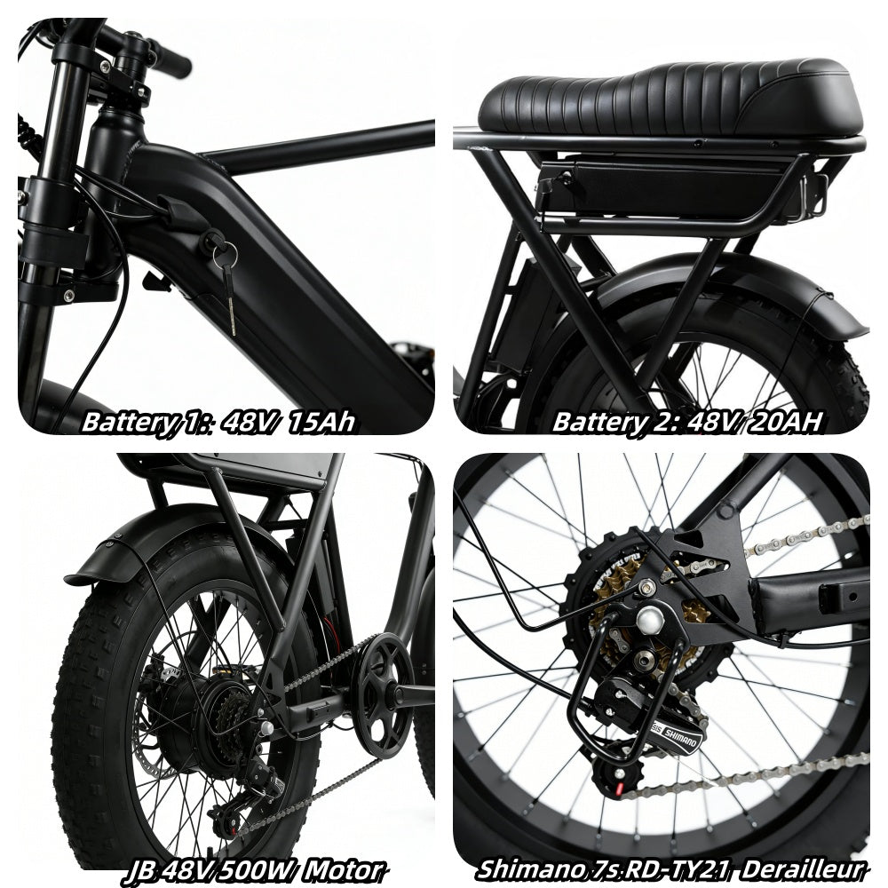 Yangor Y20 Pro Max E-Bike – 250W | 48V 35Ah | 20×4,0" | bis 210 km | Peak 500W