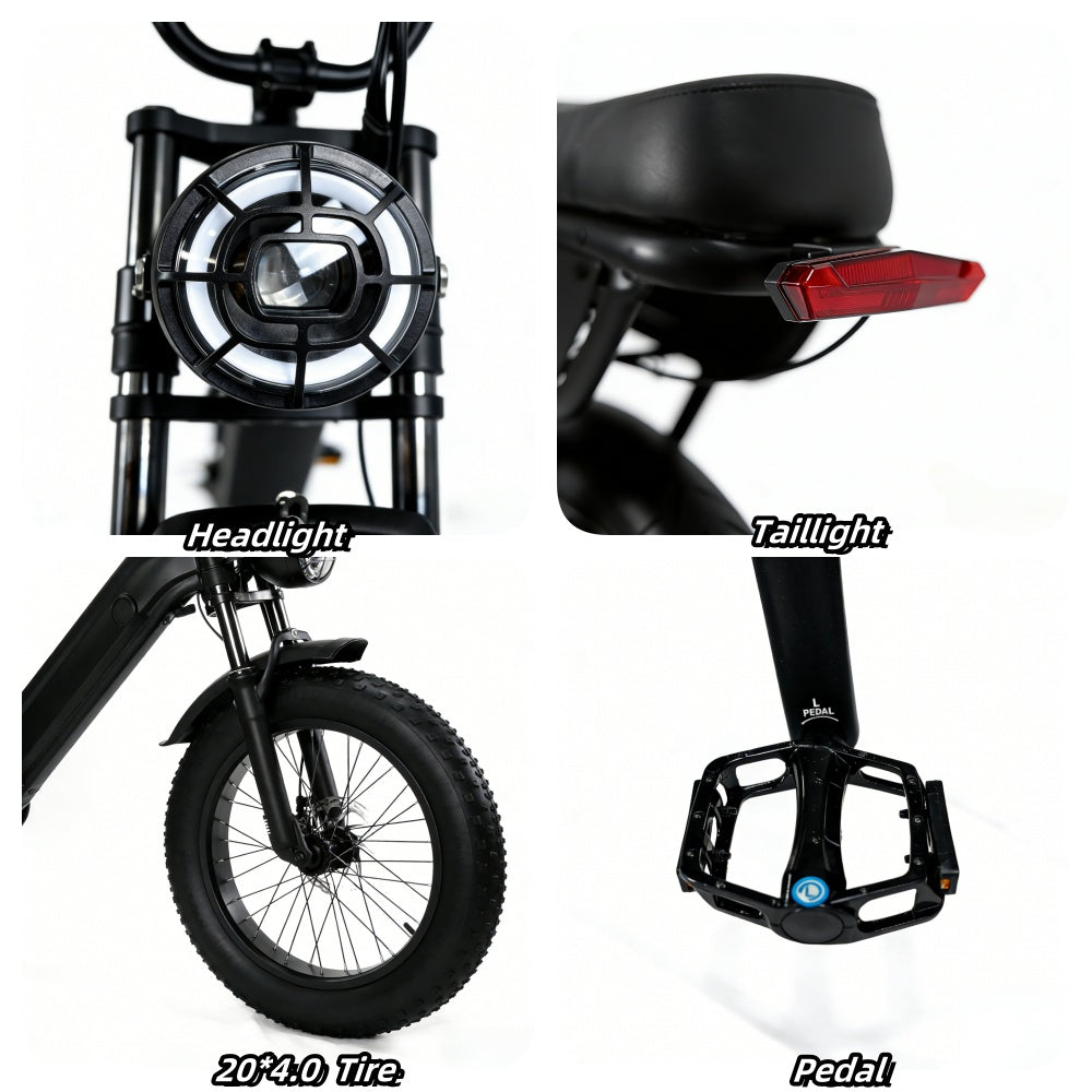 Yangor Y20 Pro Max E-Bike – 250W | 48V 35Ah | 20×4,0" | bis 210 km | Peak 500W