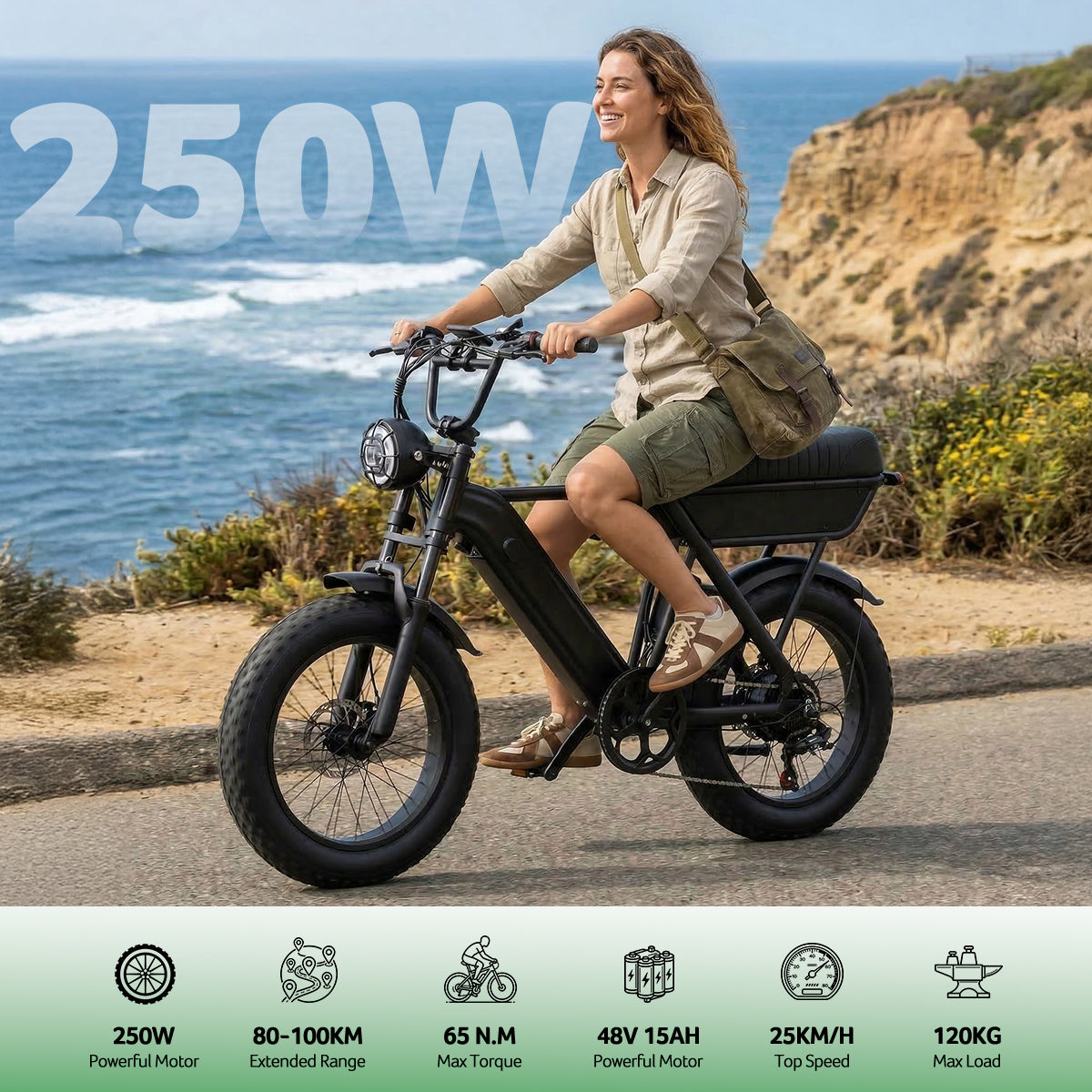Yangor Y20 E-Bike – 250W | 48V 15Ah | 20×4,0" | Peak 500W