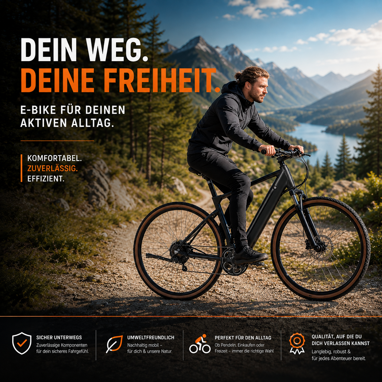 Yangor H700 E-Bike – 250W | Bis zu 100 km Reichweite