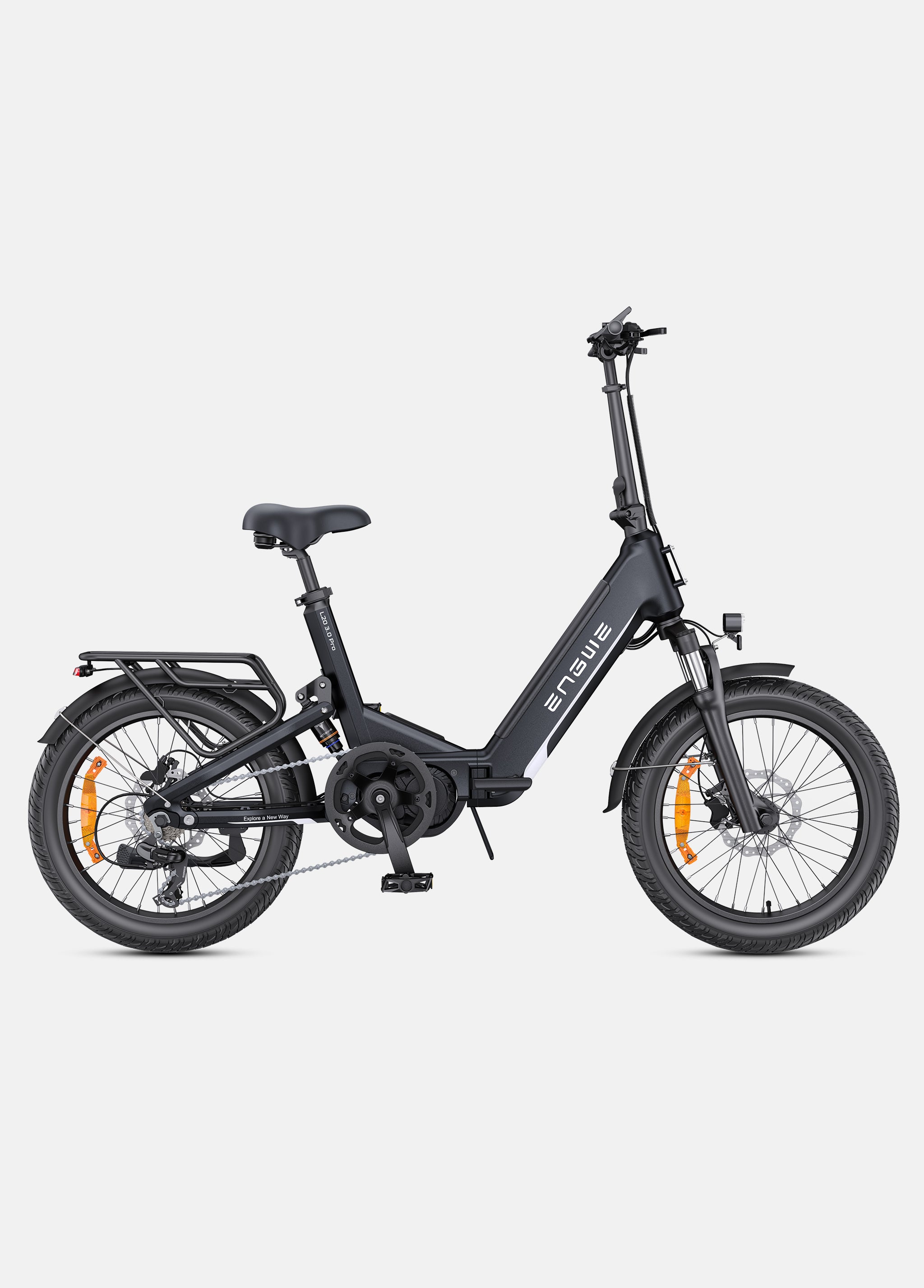 ENGWE L20 3.0 Pro – Faltbares E-Bike mit 100 Nm Mittelmotor, Vollfederung & 160 km Reichweite