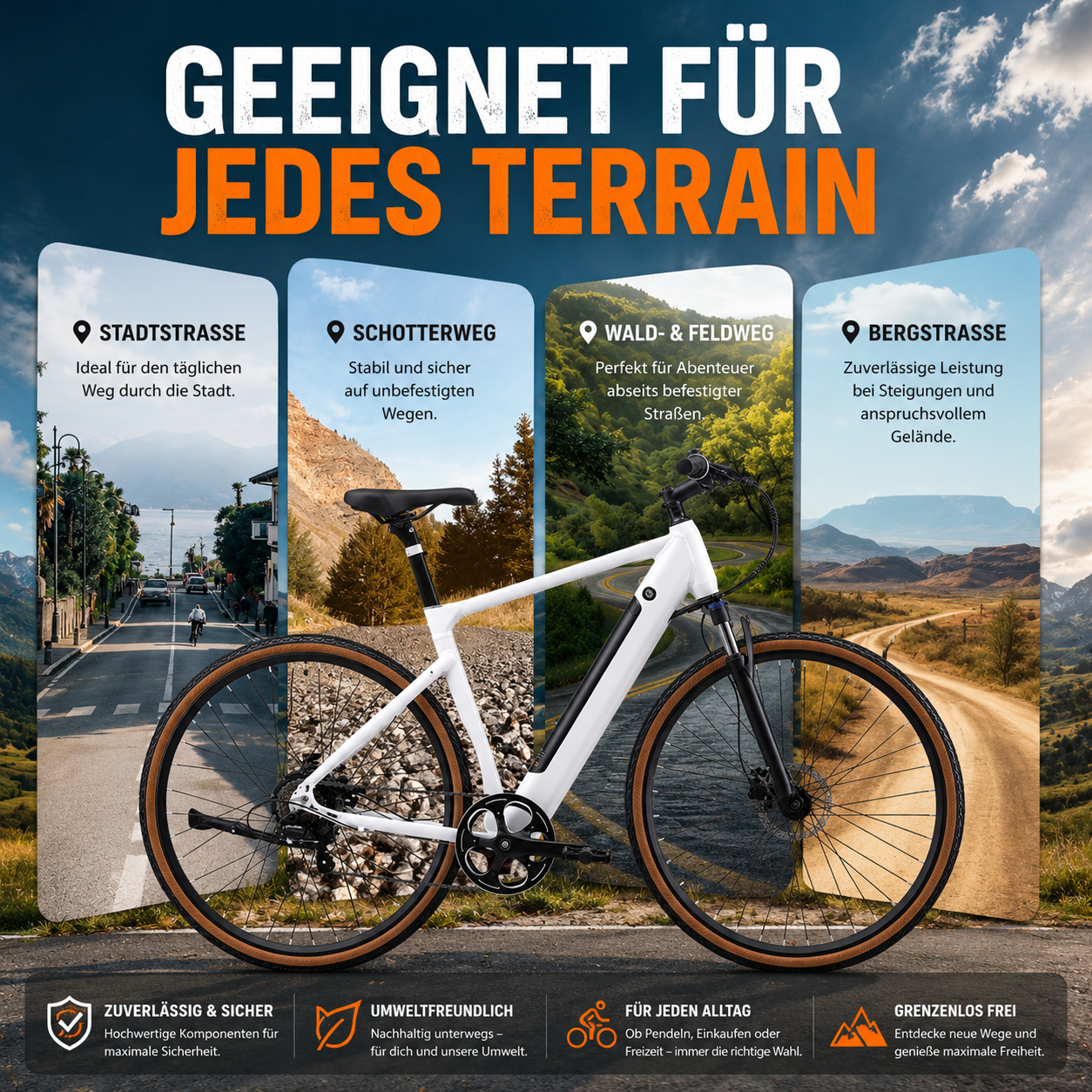 Yangor H700 E-Bike – 250W | Bis zu 100 km Reichweite