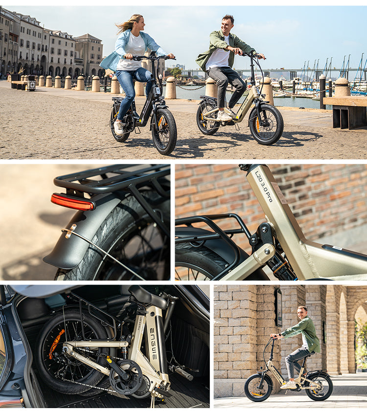 ENGWE L20 3.0 Pro – Faltbares E-Bike mit 100 Nm Mittelmotor, Vollfederung & 160 km Reichweite